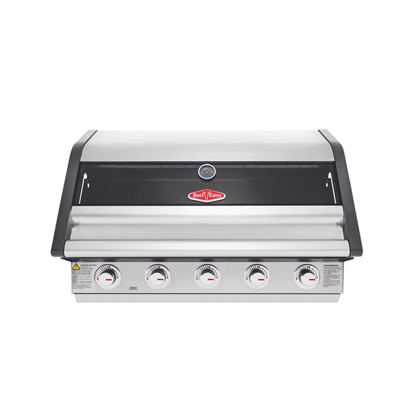 Beefeater 1600 5 Brn BBQ w/Cast iron grills - S.Steel